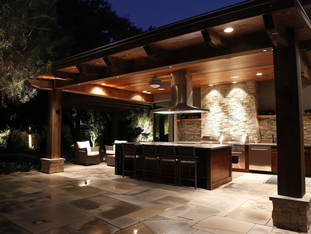14 Modern Outdoor Kitchen Lighting Ideas | Garden.Lighting