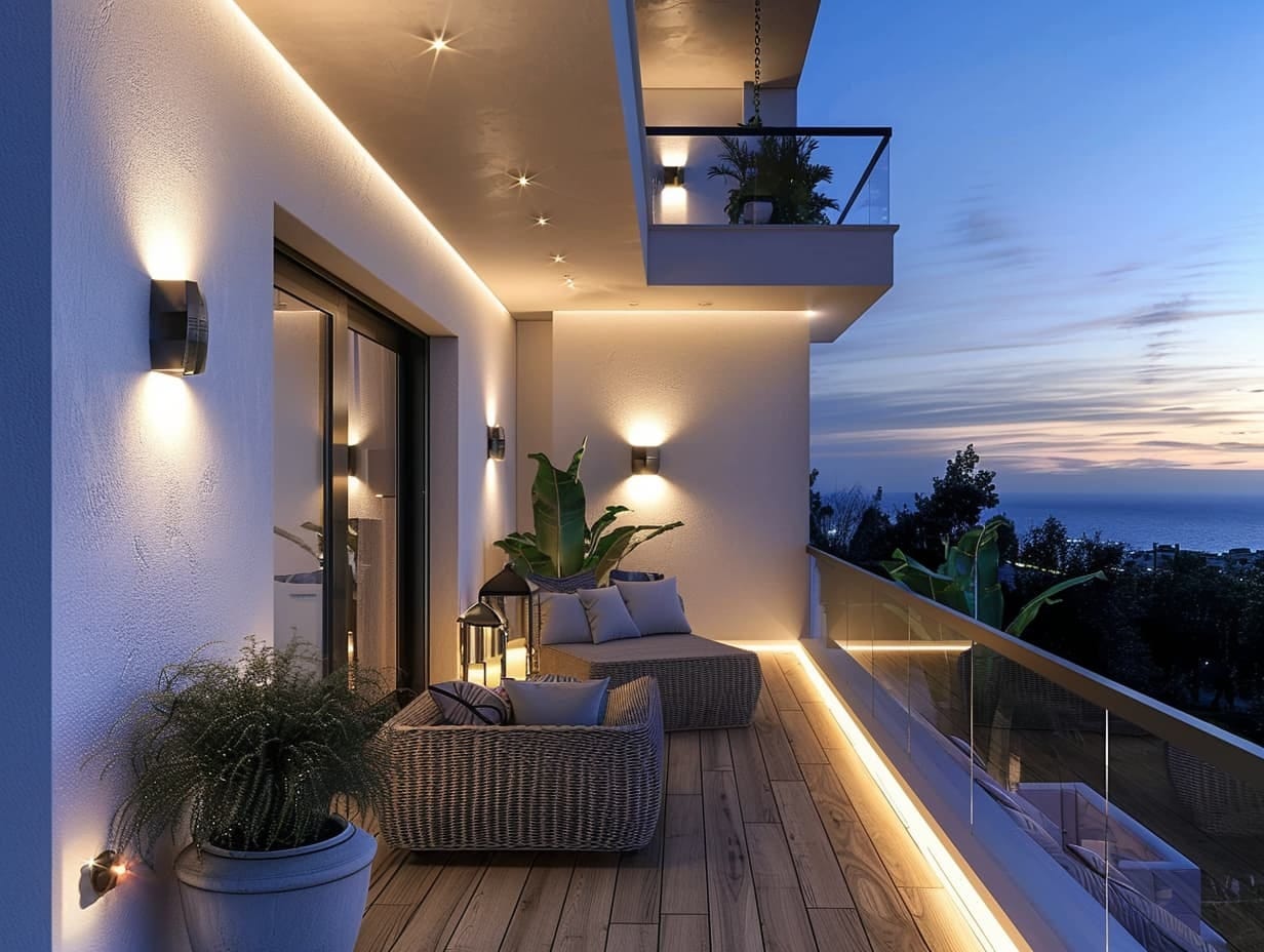 Balcony lighting ideas