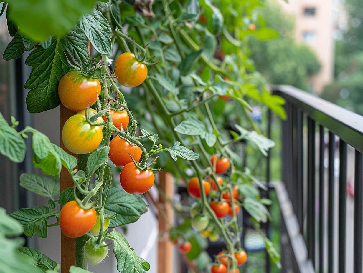 Tomatoes Grown on the Balcony