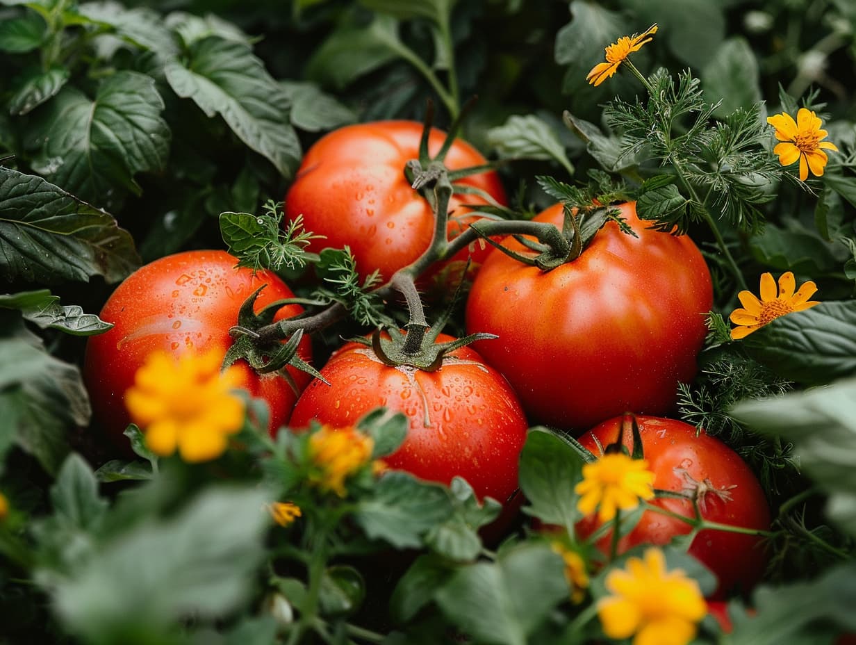 Tomato companion plants