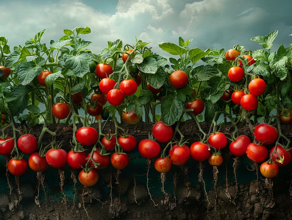 Upside down tomato planting method