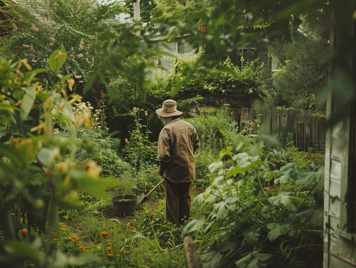 a person doing gardening