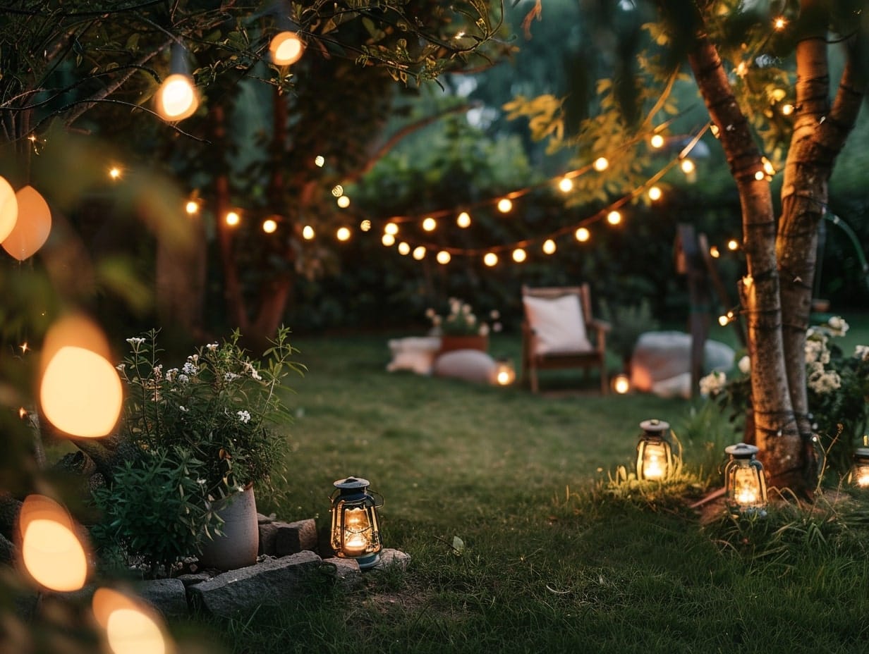 a beautiful backyard garden oasis