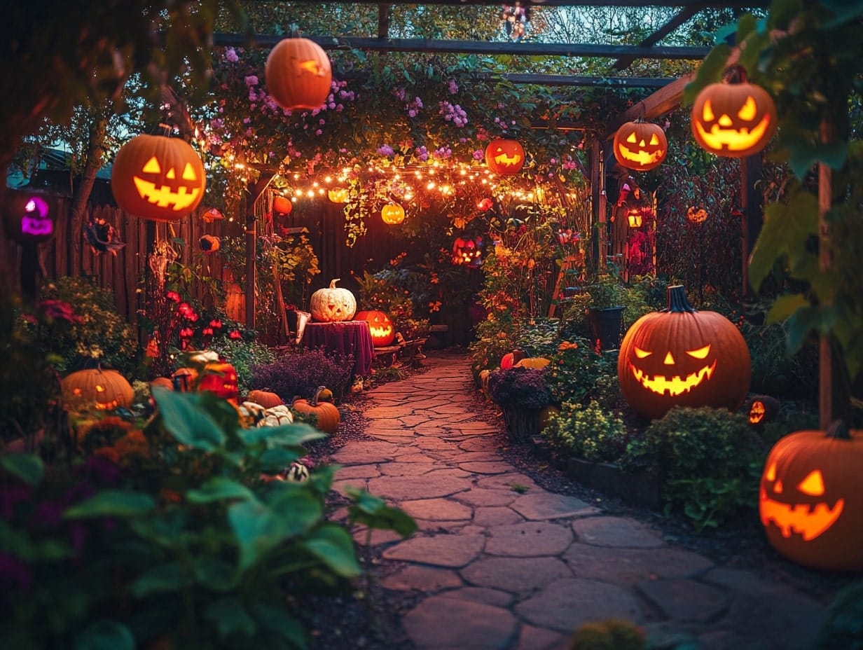 halloween garden ideas